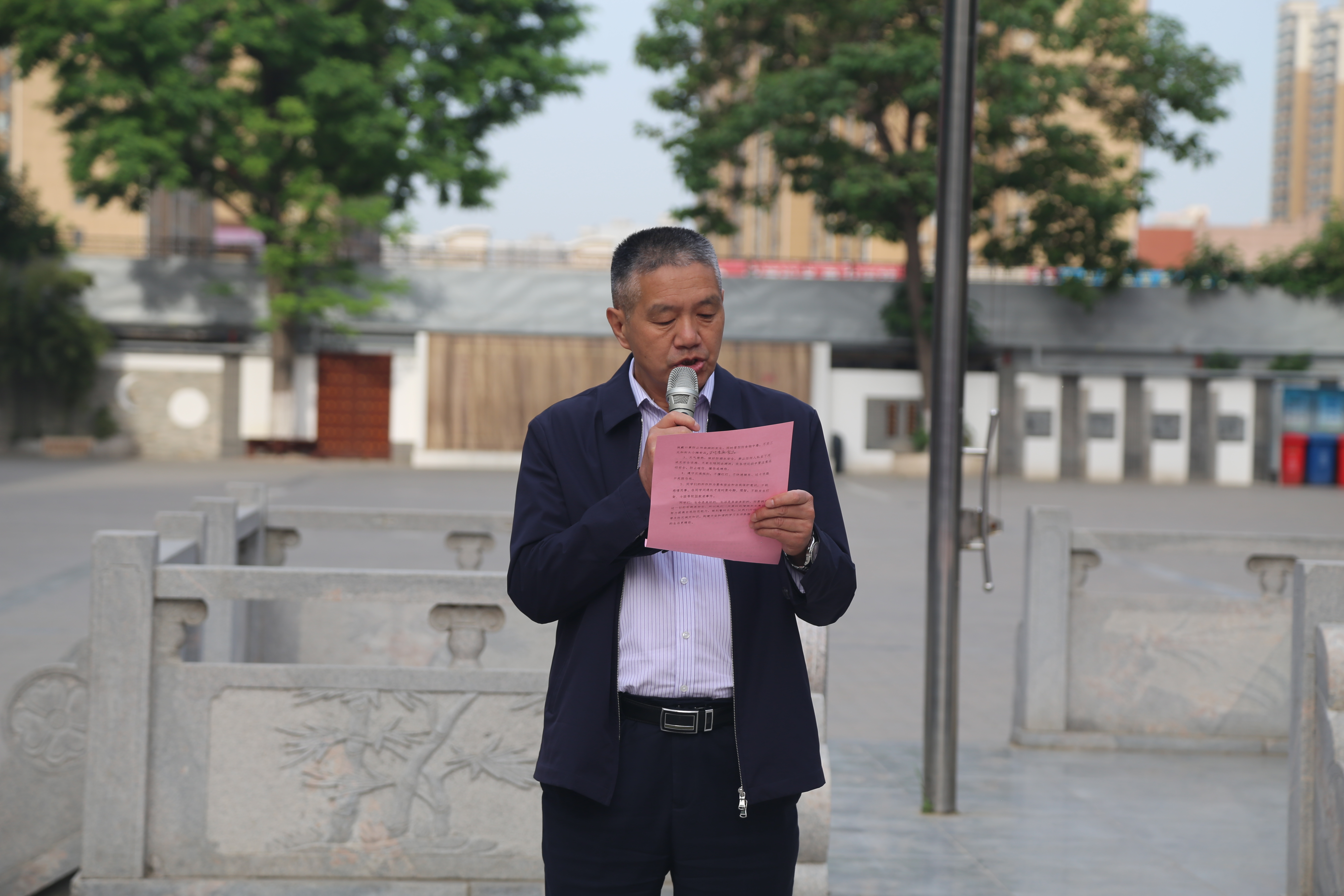 张吉高对演练进行总结